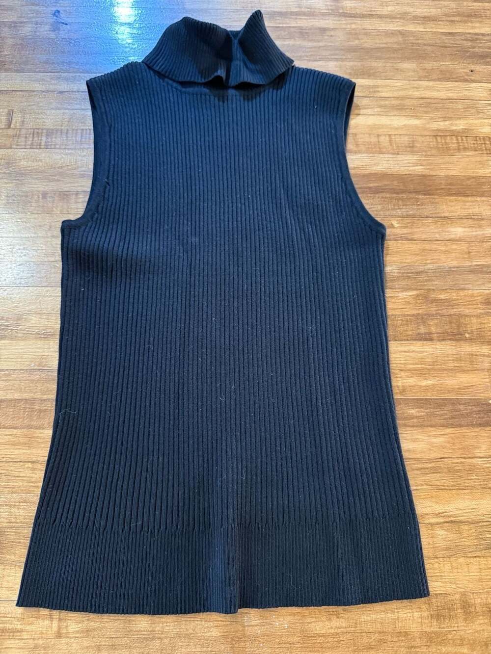Cable & Gauge Sleeveless Turtleneck Sweater Size M (l1)